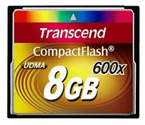 Cartão de memória Transcend CompactFlash 8GB