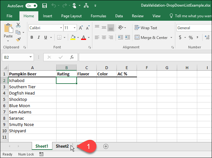 Como criar listas suspensas usando a validação de dados no Microsoft Excel