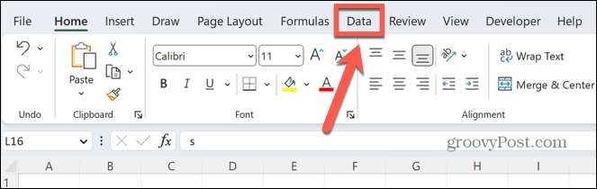 guia de dados do excel