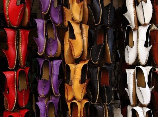Sapatos locais de Gaziantep