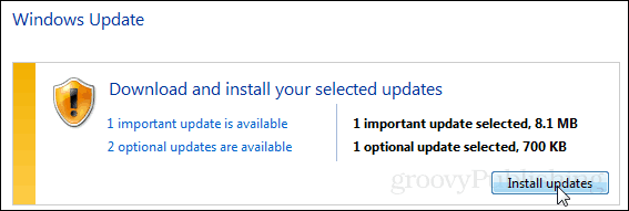 atualização do Windows 