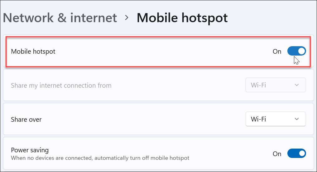 switch de hotspot móvel