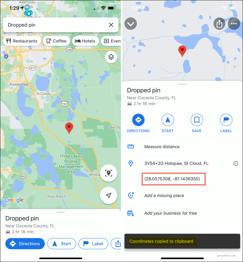 Pin caiu do iPhone no Google Maps
