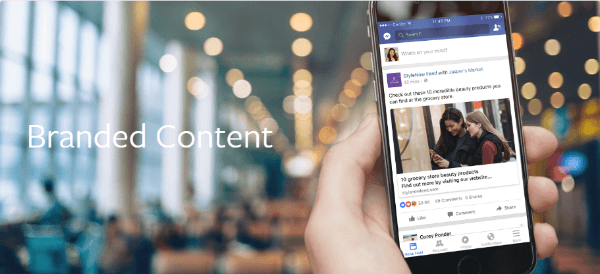 atualização da política de conteúdo da marca do Facebook