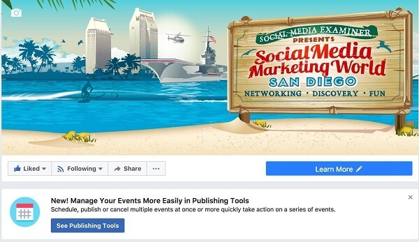 O Facebook torna mais fácil gerenciar os eventos do Facebook a partir de uma página nas ferramentas de publicação.