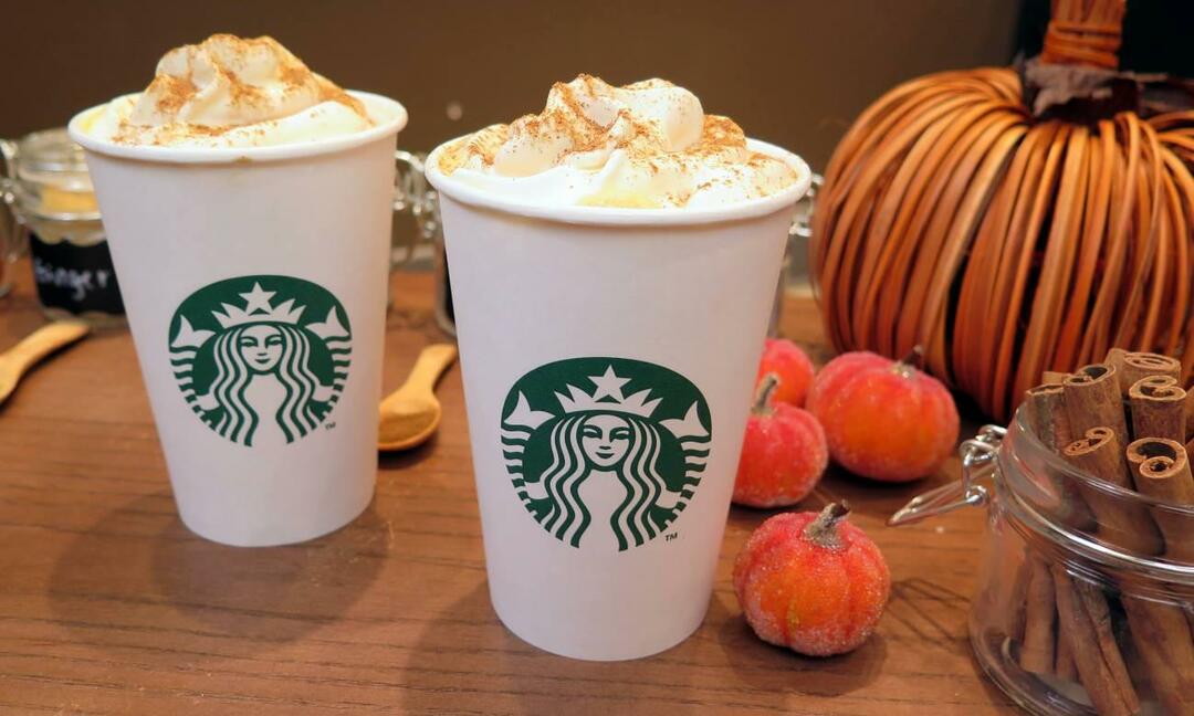 Quantas calorias em Pumpkin spice latte? Latte de abóbora faz você ganhar peso? Latte de especiarias de abóbora da Starbucks