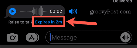 as mensagens do iphone expiram