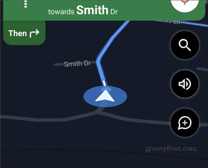 Navegar símbolo do carro no Google Maps