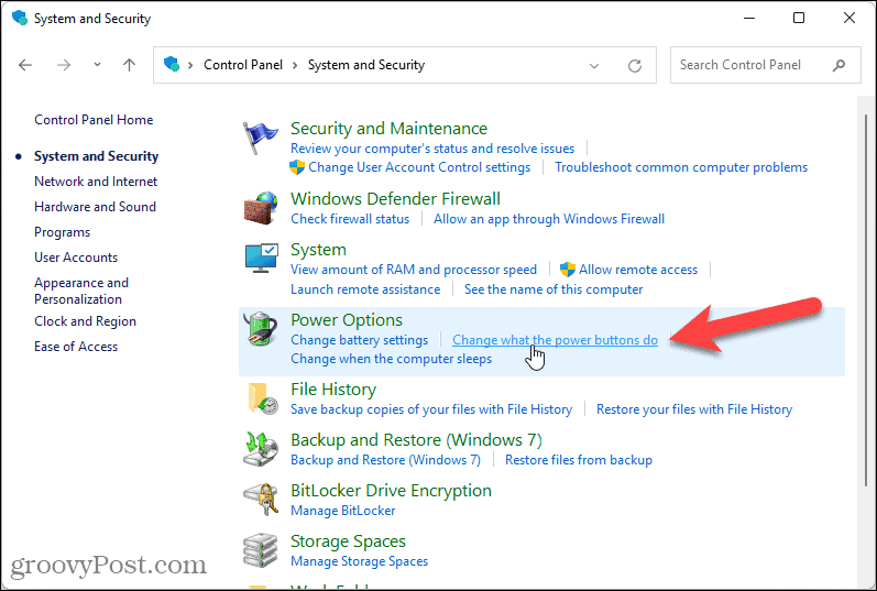 Altere o que os botões liga / desliga fazem no Windows 11
