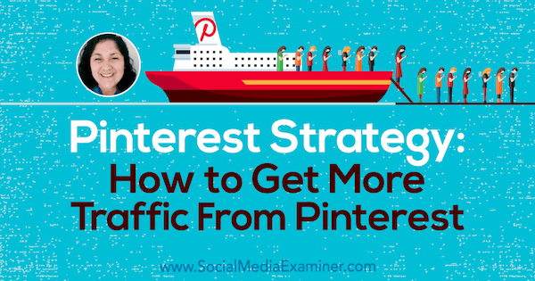 Estratégia do Pinterest: Como obter mais tráfego do Pinterest, apresentando ideias de Jennifer Priest no podcast de marketing de mídia social.