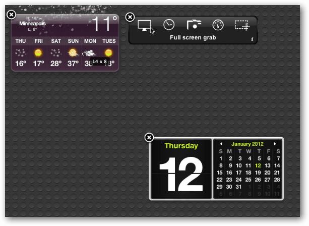 Calendário do Painel OS X