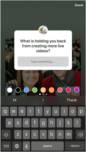 Adicione adesivos de perguntas às suas histórias do Instagram para pesquisar seu público de forma discreta.
