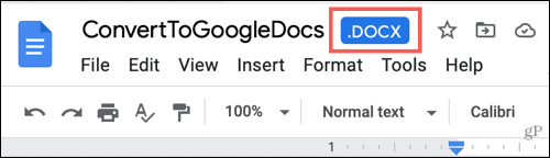 Arquivo do Word no Google Docs