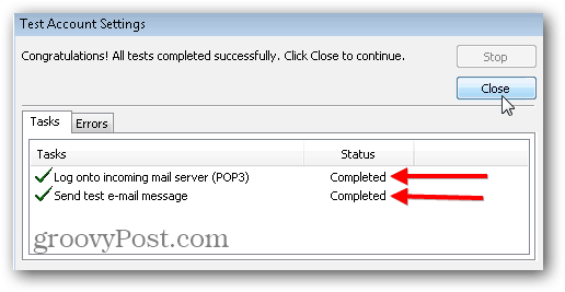 Configurações de IMAP POP3 SMTP do Outlook 2010 - 09
