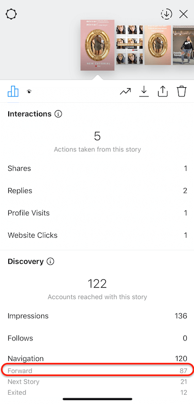 dados de histórias do instagram mostrando dicas sobre a sua história