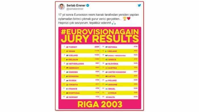 Sertab Erener é a primeira vez no Eurovision após 17 anos!