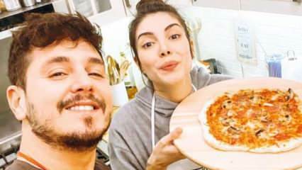 Deniz Baysal, a criada e seu marido fizeram pizza em casa!