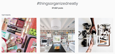 coisas organizadas; imagens de hashtags bem organizadas no instagram