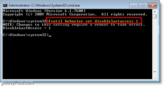 Captura de tela do Windows 7 - como desativar a configuração