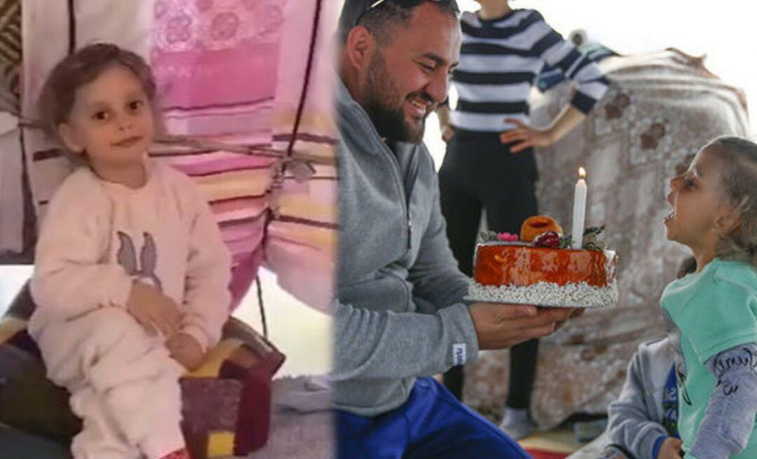 Nurhayat, que queria um bolo de aniversário em sua cidade de tendas, recebeu um bolo de Kayseri!