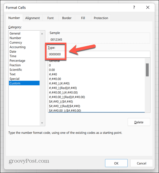 Excel formato personalizado