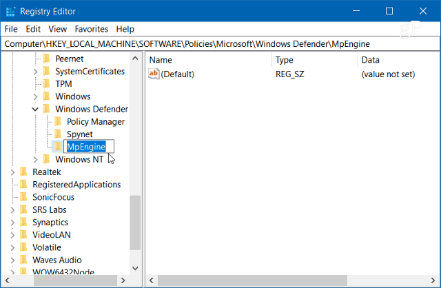 Aumentar o nível de proteção em nuvem do Windows Defender para Windows 10