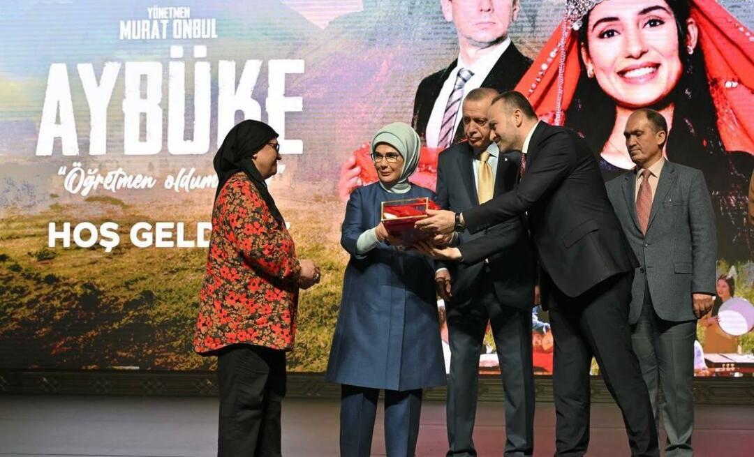 A estreia do filme Aybüke I Became a Teacher aconteceu com a participação do Presidente Erdoğan!