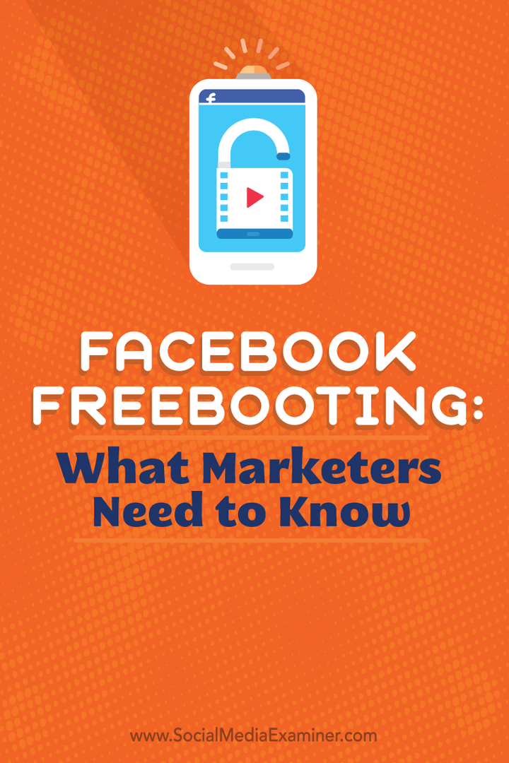 o que os profissionais de marketing precisam saber sobre o freebooting do Facebook