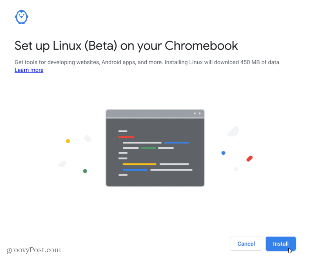  instalar chromebook linux