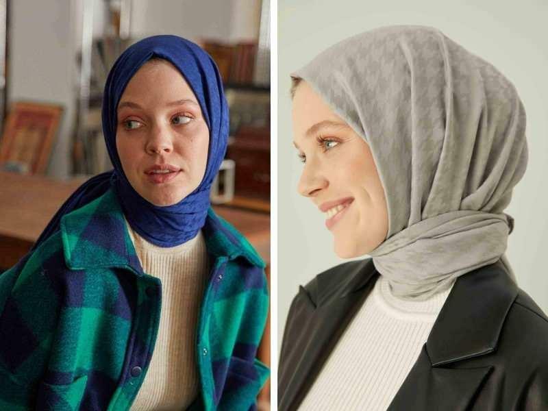 modelos de xale de caxemira hijab feminino 