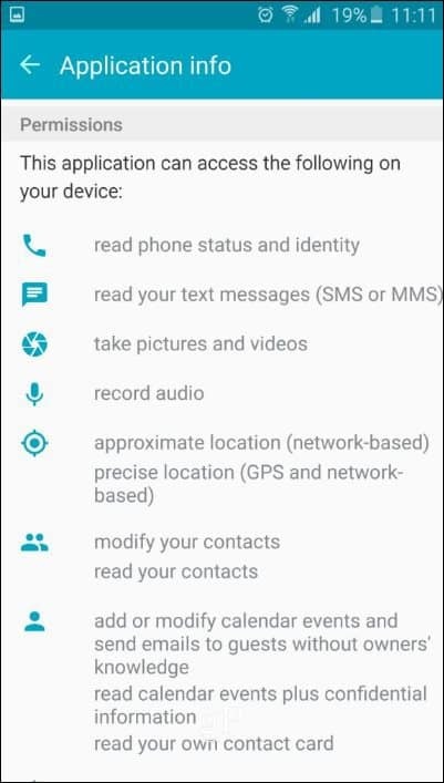Dica para marshmallow do Android: conceder permissões de aplicativos específicos
