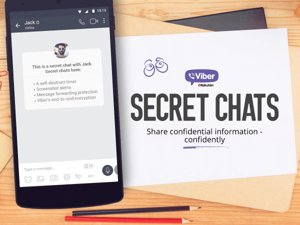 O aplicativo de mensagens móveis, Viber, lançou uma atualização semelhante ao Snapchat para seu serviço chamado Secret Chats.