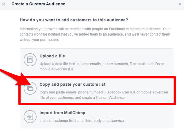 facebook criar público personalizado