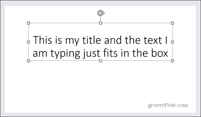powerpoint caixa de texto completo