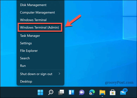 Abrindo o Terminal do Windows no Windows 11