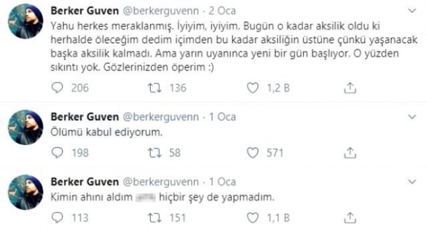 Berker Güven teve momentos assustadores com a nota "Eu aceito a morte"