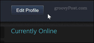 Editando um perfil do Steam