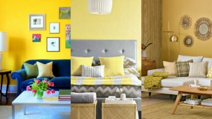 Sugestões de decoração para casa que podem ser feitas em amarelo