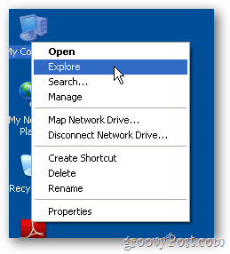 Iniciar o Windows Explorer
