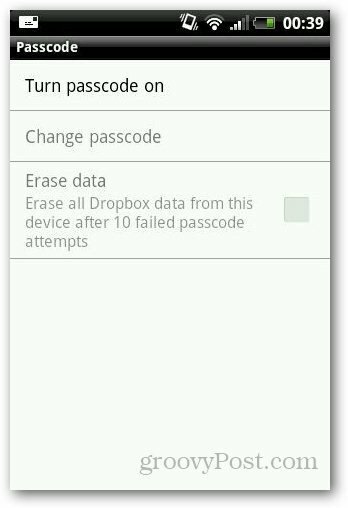 Como proteger o Dropbox com senha no Android