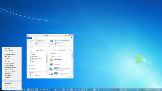 Plano de fundo da área de trabalho do Windows 8.1
