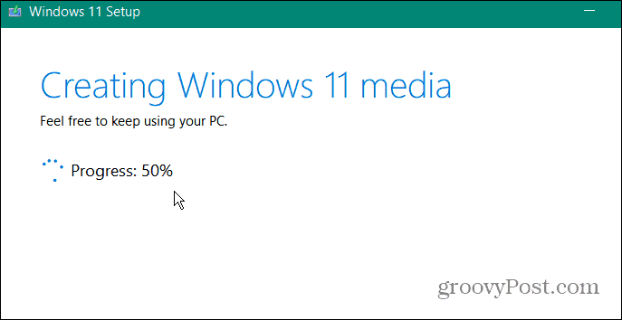 Criação de mídia do Windows 11