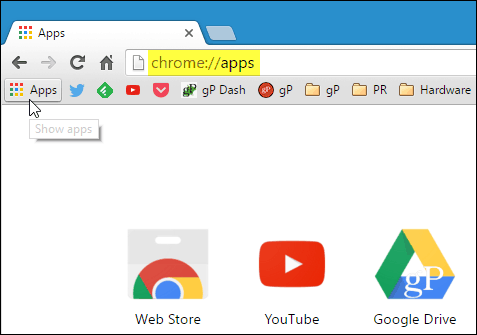 Iniciar aplicativos do Chrome