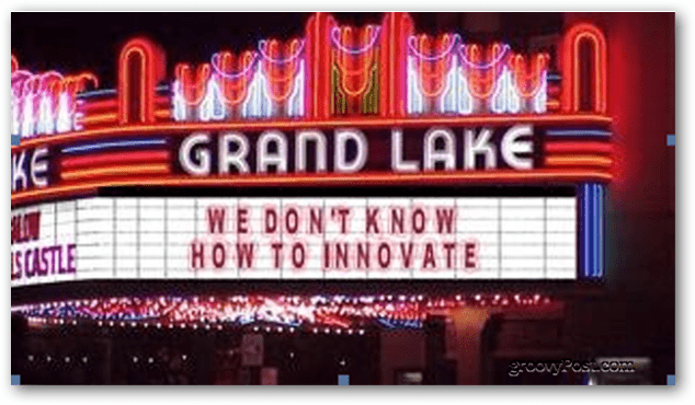 nós não sabemos como inovar