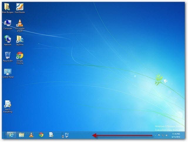 Como adicionar a Lixeira à barra de tarefas do Windows 8