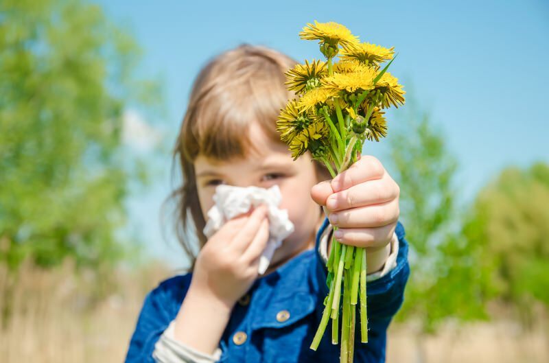 Sintomas de alergia na primavera em bebês e crianças!