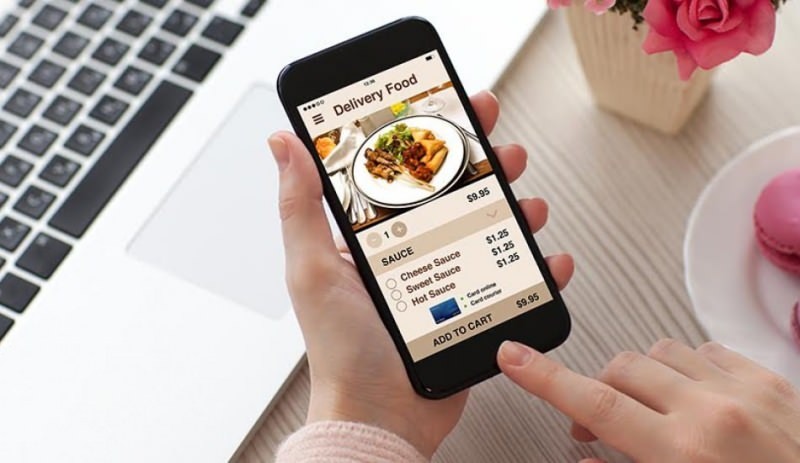 Sites onde você solicita comida on-line