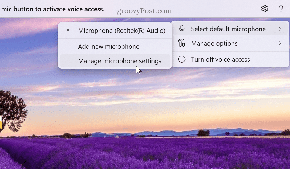 Habilitar e usar o acesso por voz no Windows 11