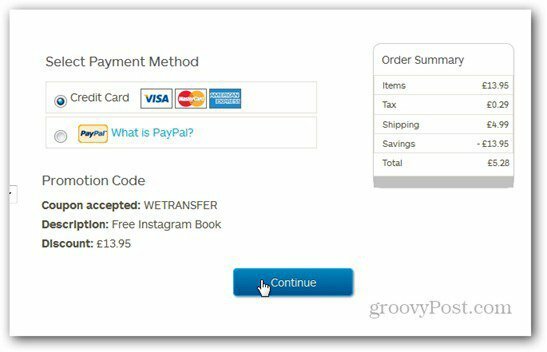 wetransfer instagram blurb ordem de pagamento opções