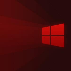 Logotipo do Windows 10 vermelho